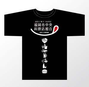 Graphic Studio PITHECAN (apes)さんの『福岡市中央料飲店組合』Tシャツ用のデザインへの提案