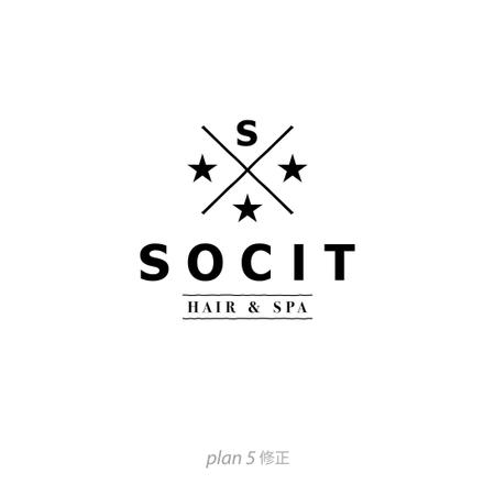 BLOCKDESIGN (blockdesign)さんの★★☆☆　hair spa   SOCIT　のロゴ大募集　☆☆★★への提案