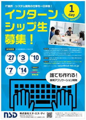 s_tomi (s_tomi)さんの学生向けインターンシップ案内チラシ作成依頼への提案