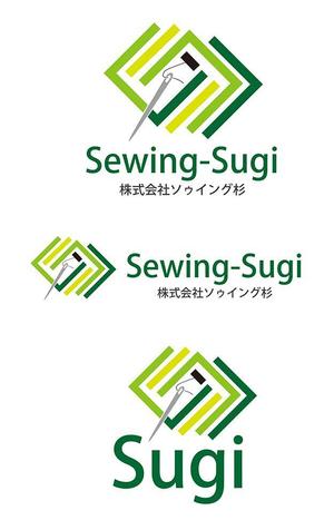 田中　威 (dd51)さんのアパレル縫製工場「株式会社ソゥイング杉」のロゴへの提案