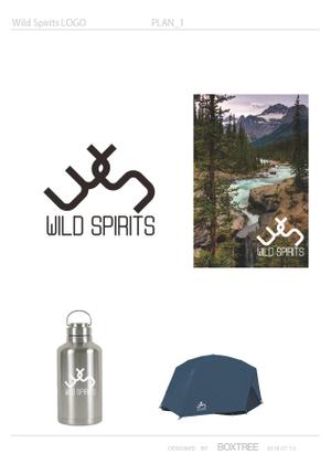 BOXTREE (BoxTree)さんのアウトドアブランド「Wild Spirits」のロゴ、マークへの提案