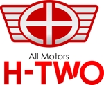 さんのAll Motors H-TWO」のロゴ作成　WEB・名刺・封筒・看板・ステッカーへの提案