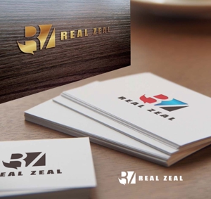 KOZ-DESIGN (saki8)さんの不動産の開発会社「REAL ZEAL」(リアルジール)の企業ロゴへの提案