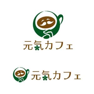 enbito (enbito)さんの認知症の方や家族が集う認知症カフェ、元気カフェのロゴへの提案