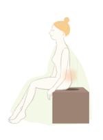 Tomoë  (Tomoe_illustration)さんのよもぎ蒸し座浴器の使用方法を説明するイラストの作成への提案