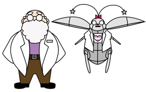 momoka (mmk0327)さんのゴキブリサイトのキャラクター「博士」＆「ゴキブリサイボーグ」の募集への提案