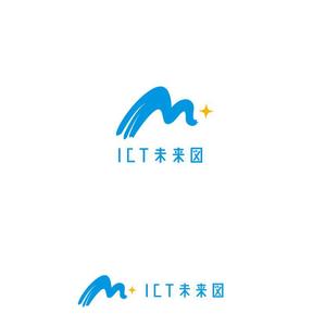 marutsuki (marutsuki)さんの新規開設ブログサイト「ICT未来図」のロゴへの提案