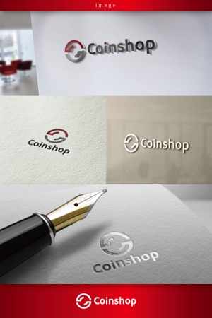 coco design (tomotin)さんの仮想通貨を買えるオンライン店舗というサービスを提供する「Coinshop」のロゴへの提案