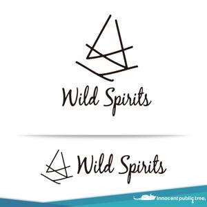 Innocent public tree (nekosu)さんのアウトドアブランド「Wild Spirits」のロゴ、マークへの提案