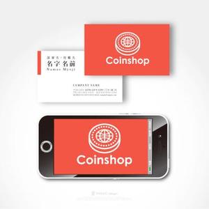 HABAKIdesign (hirokiabe58)さんの仮想通貨を買えるオンライン店舗というサービスを提供する「Coinshop」のロゴへの提案