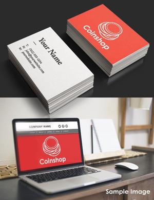 HABAKIdesign (hirokiabe58)さんの仮想通貨を買えるオンライン店舗というサービスを提供する「Coinshop」のロゴへの提案