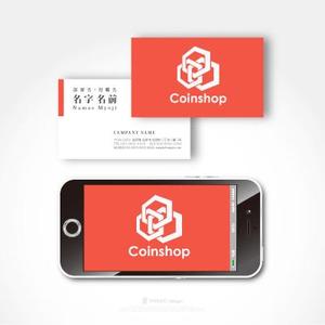 HABAKIdesign (hirokiabe58)さんの仮想通貨を買えるオンライン店舗というサービスを提供する「Coinshop」のロゴへの提案