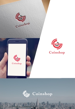 web_rog ()さんの仮想通貨を買えるオンライン店舗というサービスを提供する「Coinshop」のロゴへの提案