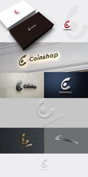 D-Design (dorisuke)さんの仮想通貨を買えるオンライン店舗というサービスを提供する「Coinshop」のロゴへの提案