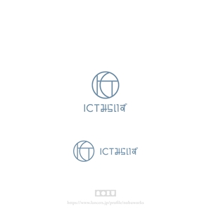  nobuworks (nobuworks)さんの新規開設ブログサイト「ICT未来図」のロゴへの提案