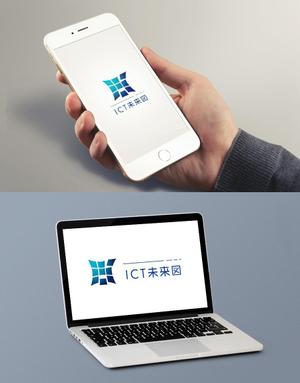 株式会社ガラパゴス (glpgs-lance)さんの新規開設ブログサイト「ICT未来図」のロゴへの提案