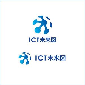 queuecat (queuecat)さんの新規開設ブログサイト「ICT未来図」のロゴへの提案