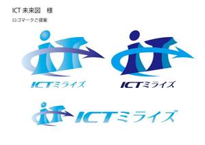 TET (TetsuyaKanayama)さんの新規開設ブログサイト「ICT未来図」のロゴへの提案