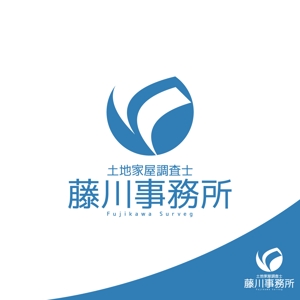 ロゴ研究所 (rogomaru)さんの土地家屋調査士事務所（測量・登記事務所）「藤川事務所」のロゴへの提案