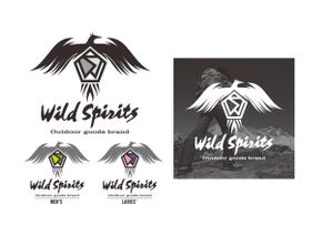 奥田勝久 (GONBEI)さんのアウトドアブランド「Wild Spirits」のロゴ、マークへの提案