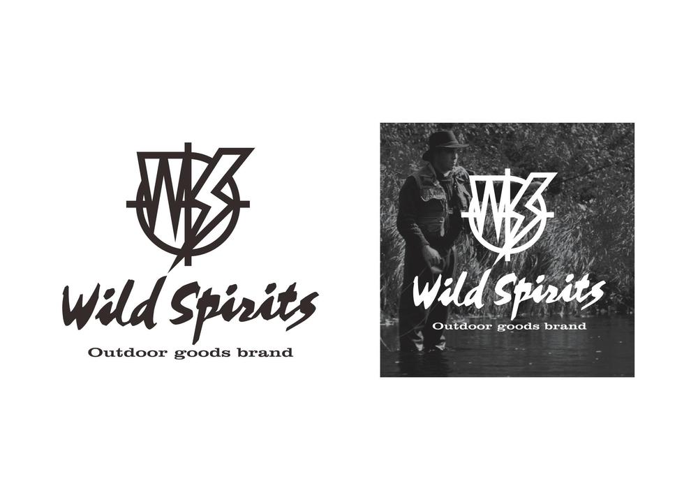 アウトドアブランド「Wild Spirits」のロゴ、マーク