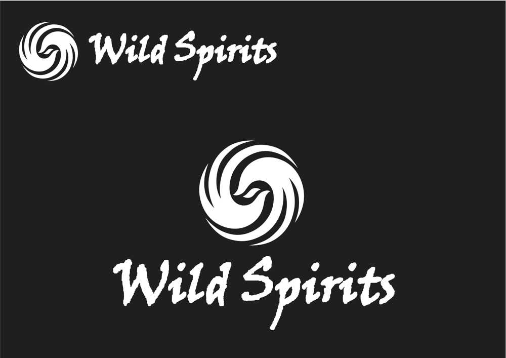アウトドアブランド「Wild Spirits」のロゴ、マーク