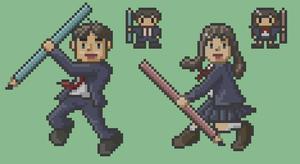 五木健 (kenit)さんのドット絵調キャラクターのデザイン作成を依頼しますへの提案