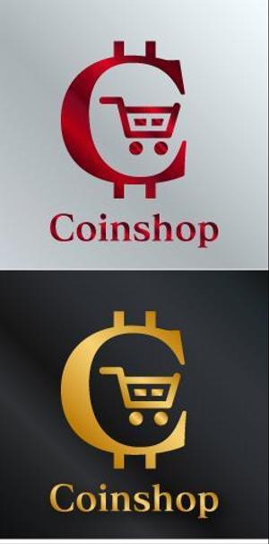 jp tomo (jp_tomo)さんの仮想通貨を買えるオンライン店舗というサービスを提供する「Coinshop」のロゴへの提案