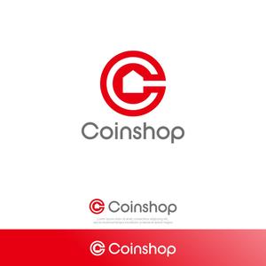 hi06_design (hi06)さんの仮想通貨を買えるオンライン店舗というサービスを提供する「Coinshop」のロゴへの提案
