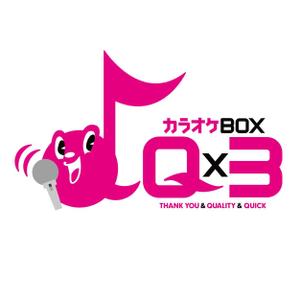 RELAX DESIGN (dept)さんのカラオケBOXQ×３のロゴへの提案