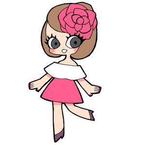 うめだ はなこ (ifudodo)さんの20代以上の大人の女性向きレディースアパレルキャラクターデザインへの提案
