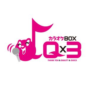 RELAX DESIGN (dept)さんのカラオケBOXQ×３のロゴへの提案