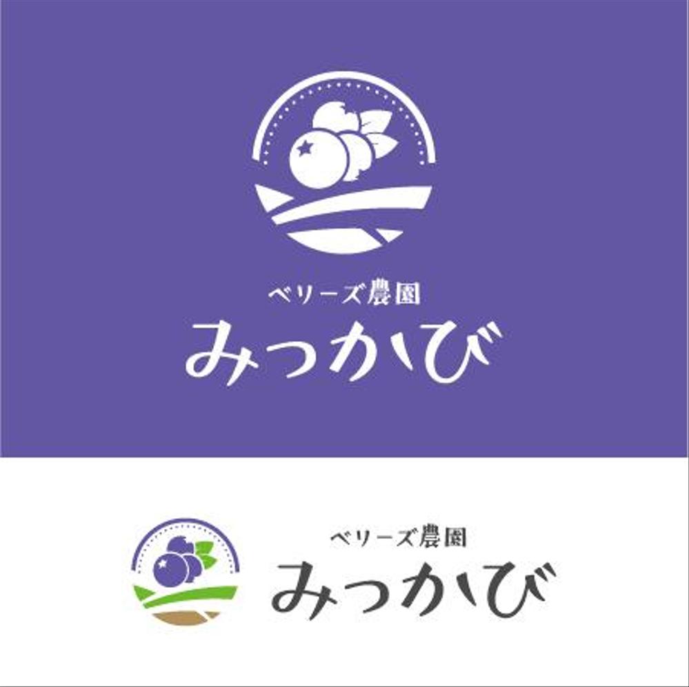 ブルーベリー農園「ベリーズ農園みっかび」のロゴ