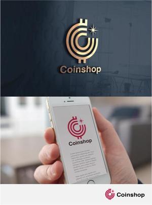 drkigawa (drkigawa)さんの仮想通貨を買えるオンライン店舗というサービスを提供する「Coinshop」のロゴへの提案