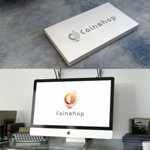 ロゴスケ (plus_d)さんの仮想通貨を買えるオンライン店舗というサービスを提供する「Coinshop」のロゴへの提案