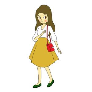 宇田川恵 ()さんの20代以上の大人の女性向きレディースアパレルキャラクターデザインへの提案