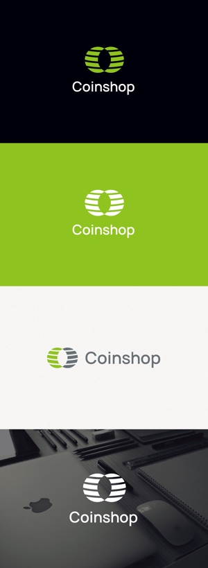 tanaka10 (tanaka10)さんの仮想通貨を買えるオンライン店舗というサービスを提供する「Coinshop」のロゴへの提案