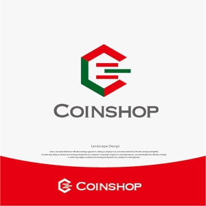 landscape (landscape)さんの仮想通貨を買えるオンライン店舗というサービスを提供する「Coinshop」のロゴへの提案