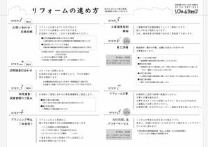 mitarashidango (harmony_arts)さんの【原稿あり】リフォームの流れをＡ４ヨコ片面にまとめてほしい（モノクロ）への提案