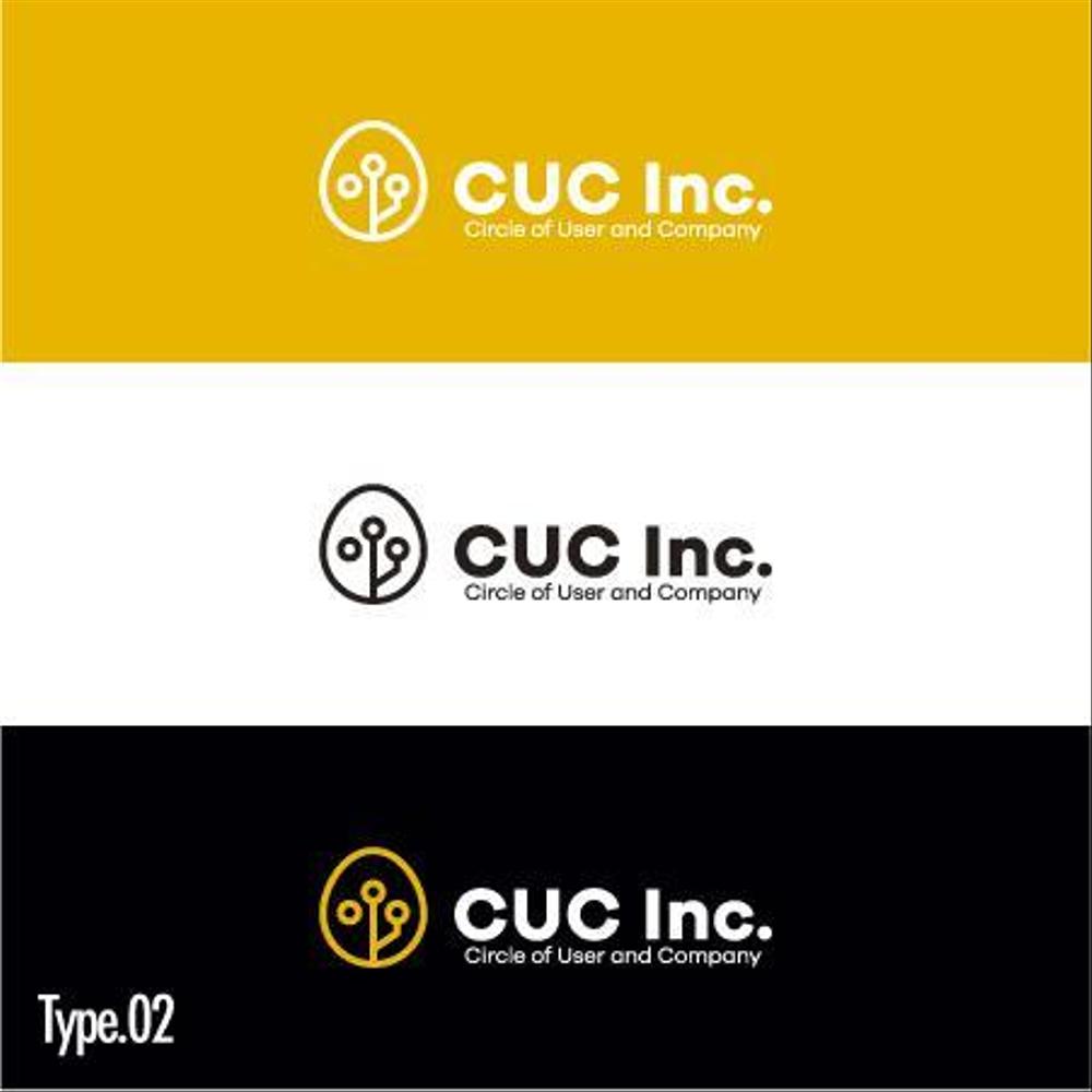 個人と企業を結ぶWEBサービスを提供する会社「CUC Inc.」のロゴデザイン作成依頼