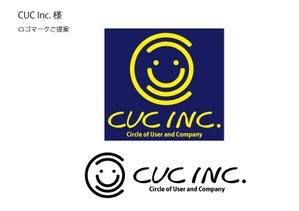 TET (TetsuyaKanayama)さんの個人と企業を結ぶWEBサービスを提供する会社「CUC Inc.」のロゴデザイン作成依頼への提案