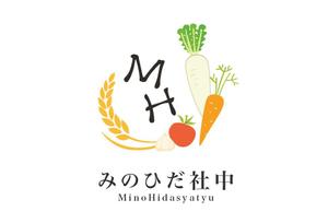 上田奈津江 (shimizunatsue)さんの岐阜県若手農業生産者団体、「みのひだ社中」の企業ロゴ作成への提案