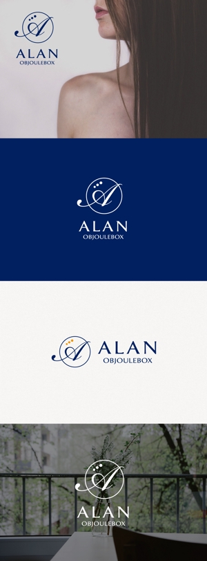 tanaka10 (tanaka10)さんの美肌ブランドのロゴ「ALAN OBJOULEBOX」への提案