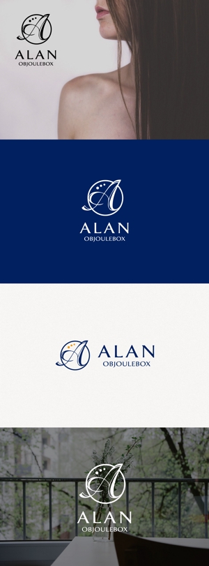 tanaka10 (tanaka10)さんの美肌ブランドのロゴ「ALAN OBJOULEBOX」への提案