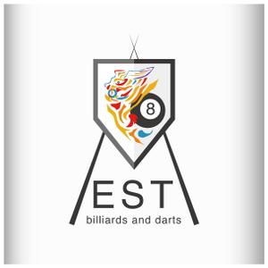 T-design (fiverb2)さんのビリヤードとダーツのお店  ESTのロゴへの提案