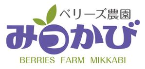 tana-556さんのブルーベリー農園「ベリーズ農園みっかび」のロゴへの提案