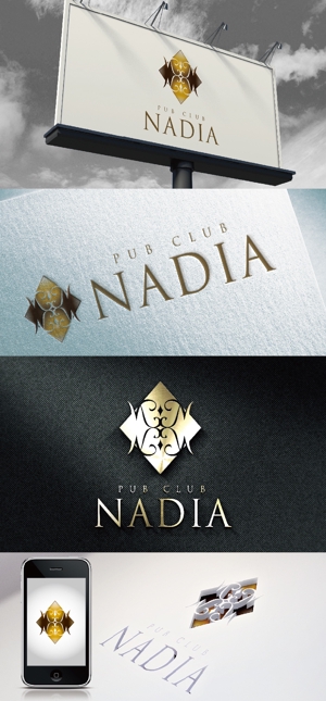 k_31 (katsu31)さんのPUB CLUB【NADIA】のロゴ制作依頼への提案