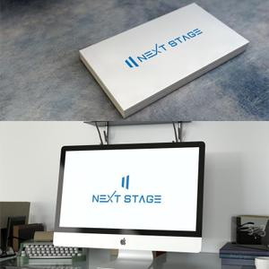 ロゴスケ ()さんの企業の人材育成研修のスローガンタイトル「NEXT STAGE」のロゴへの提案