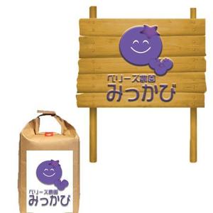 mayumin (mayumi-o)さんのブルーベリー農園「ベリーズ農園みっかび」のロゴへの提案