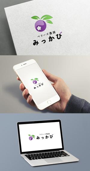 株式会社ガラパゴス (glpgs-lance)さんのブルーベリー農園「ベリーズ農園みっかび」のロゴへの提案